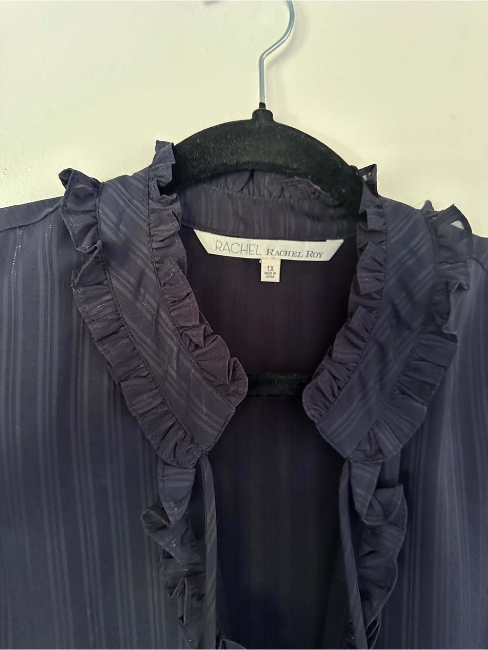 Sleeveless Ruffle-Trim top - Picture 3 of 5